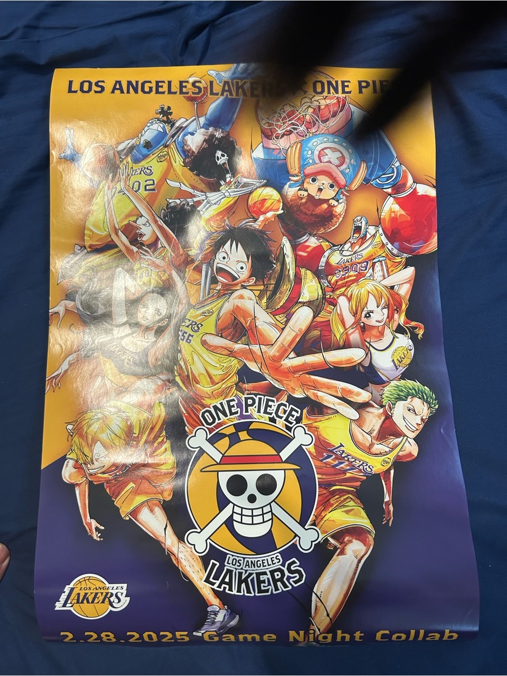 Los Angeles Lakers x One Piece Poster